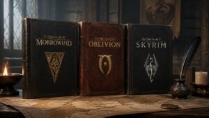 Illustration éditoriale de The Elder Scrolls : 8 opinions tranchées sur Skyrim, Morrowind et Oblivion