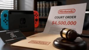 Illustration éditoriale de Reddit Mod Ordered To Cough Up $4,500,000 To Nintendo In Long-Running Switch Piracy Case