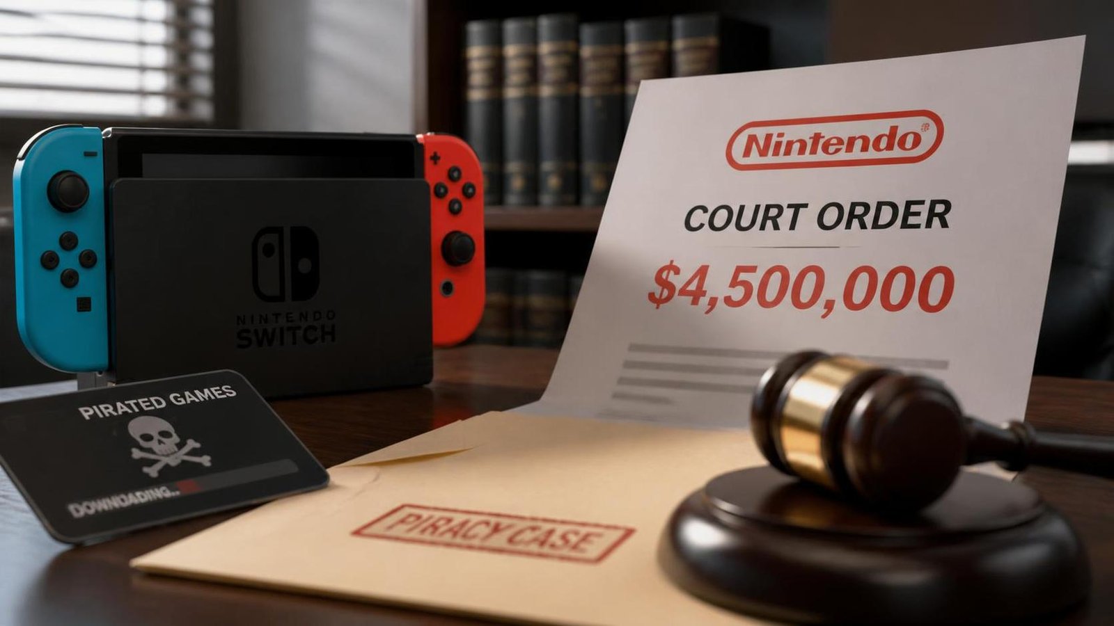 Illustration éditoriale de Reddit Mod Ordered To Cough Up $4,500,000 To Nintendo In Long-Running Switch Piracy Case