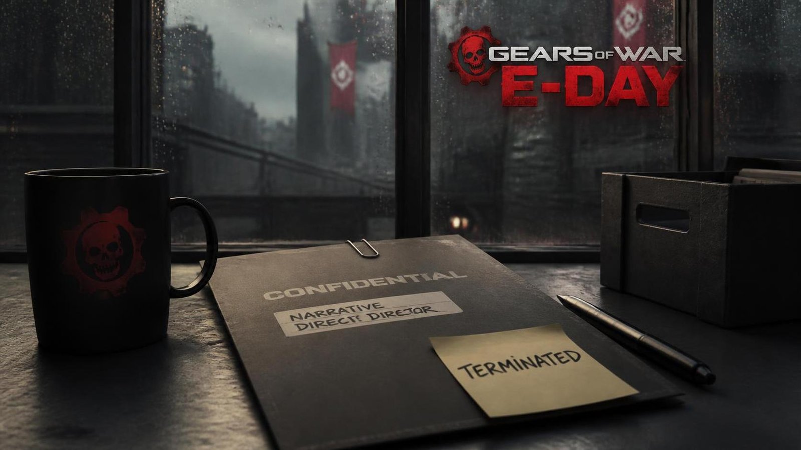Illustration éditoriale de Gears of War E-Day: le directeur narratif licencié avant sortie