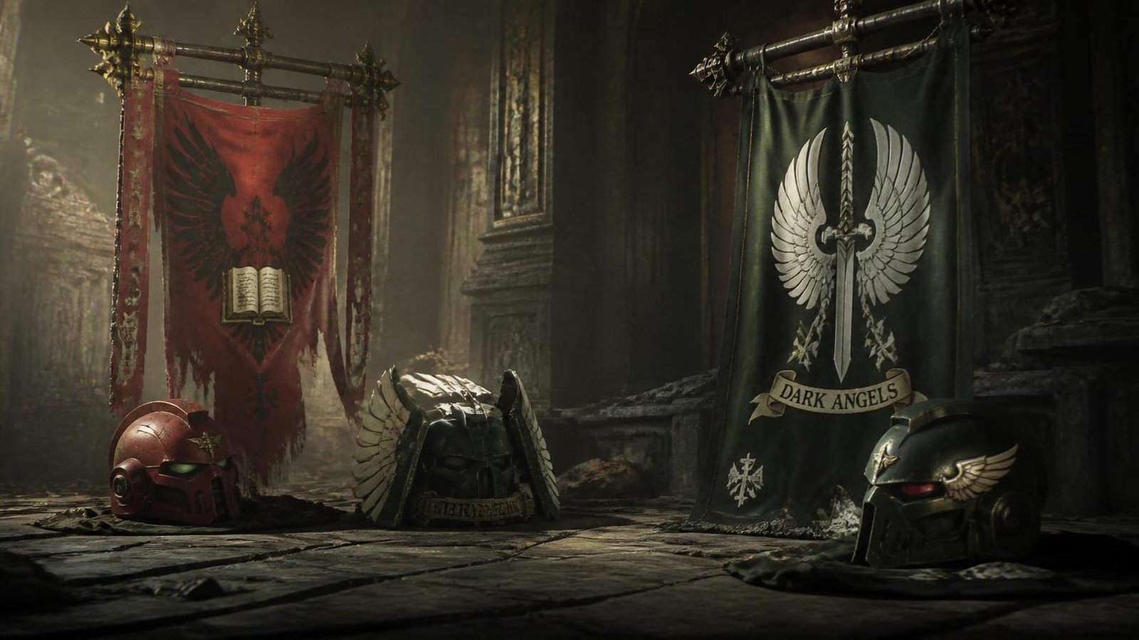 Illustration éditoriale de Dawn of War IV : Blood Ravens et Dark Angels unis dans un nouveau trailer