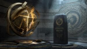 Illustration éditoriale de The Elder Scrolls : un ex-scénariste révèle qu’un bug a inspiré le Dragon Break