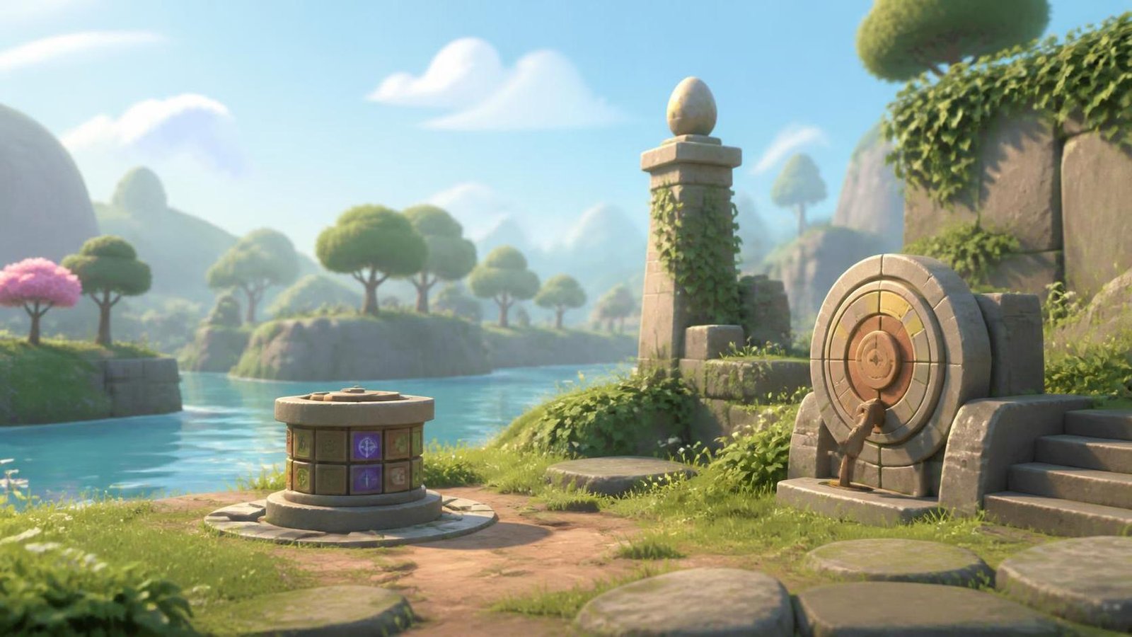Illustration éditoriale de Age Twisters : aventure coopérative au charme Pixar et énigmes accessibles
