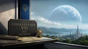 Illustration éditoriale de Civilization 7 : l’ère atomique en 2027, Earthrise annoncé