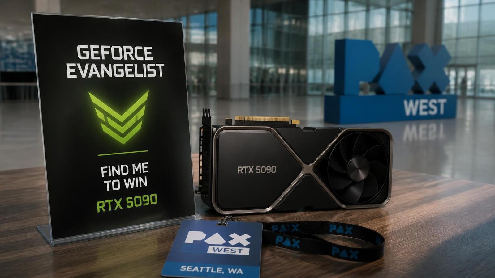 Illustration éditoriale de Once again: moins cher d’aller à PAX West traquer le GeForce Evangelist pour une RTX 5090 qu’en boutique