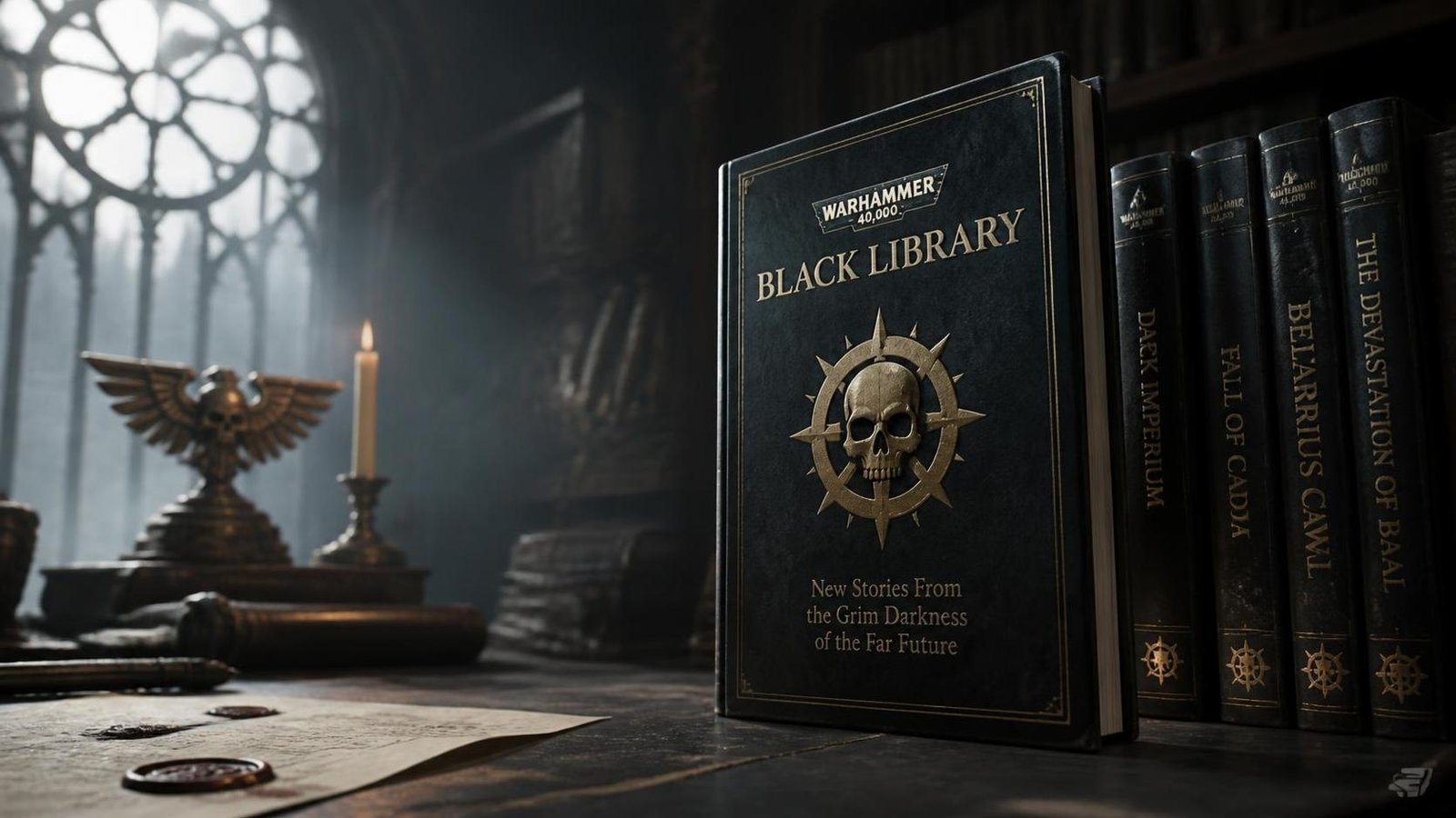 Illustration éditoriale de Warhammer 40,000 : nouveaux romans Black Library révélés