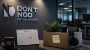 Illustration éditoriale de Don't Nod fait face à un risque de trésorerie d’ici janvier 2027, jusqu’à 90 postes menacés