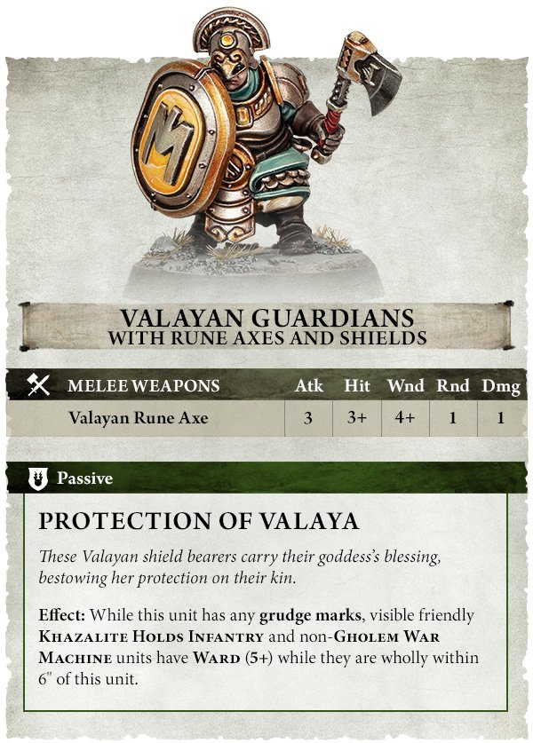 Les Khazalite Holds dévoilent leurs Grudge Marks dans Age of Sigmar : rancunes, bonus d’unités, Valayan Guardians, Clangunners et nouvelles prières.