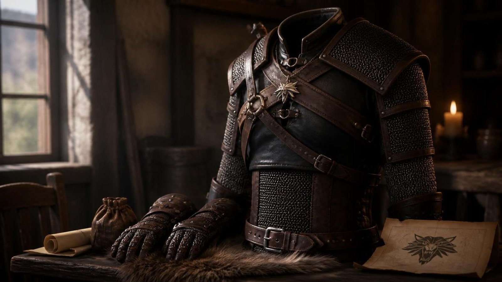 Illustration éditoriale de The Witcher 3 : obtenir l’armure du Loup, lieux et prérequis