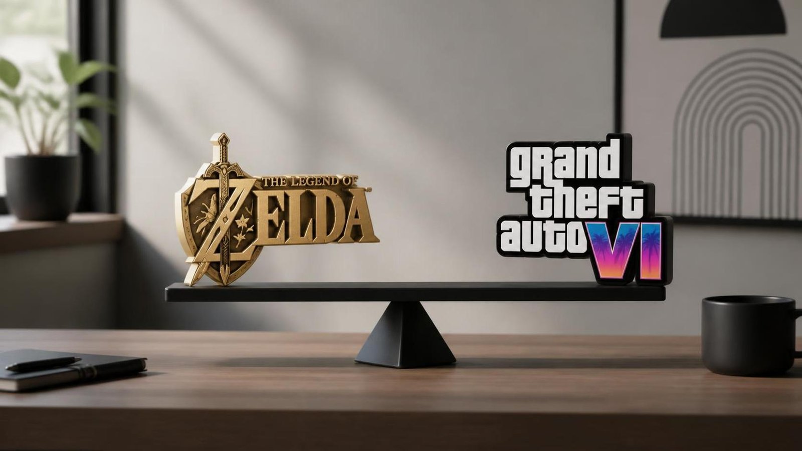 Illustration éditoriale de "Nintendo Didn't Swerve" - Product Growth Expert Comments On Zelda Vs. GTA 6