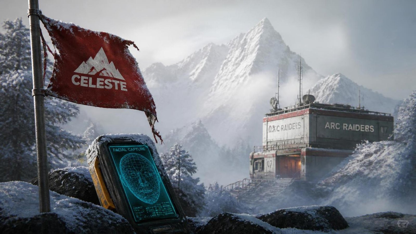 Illustration éditoriale de Arc Raiders refond Celeste avec capture faciale pour Frozen Trail