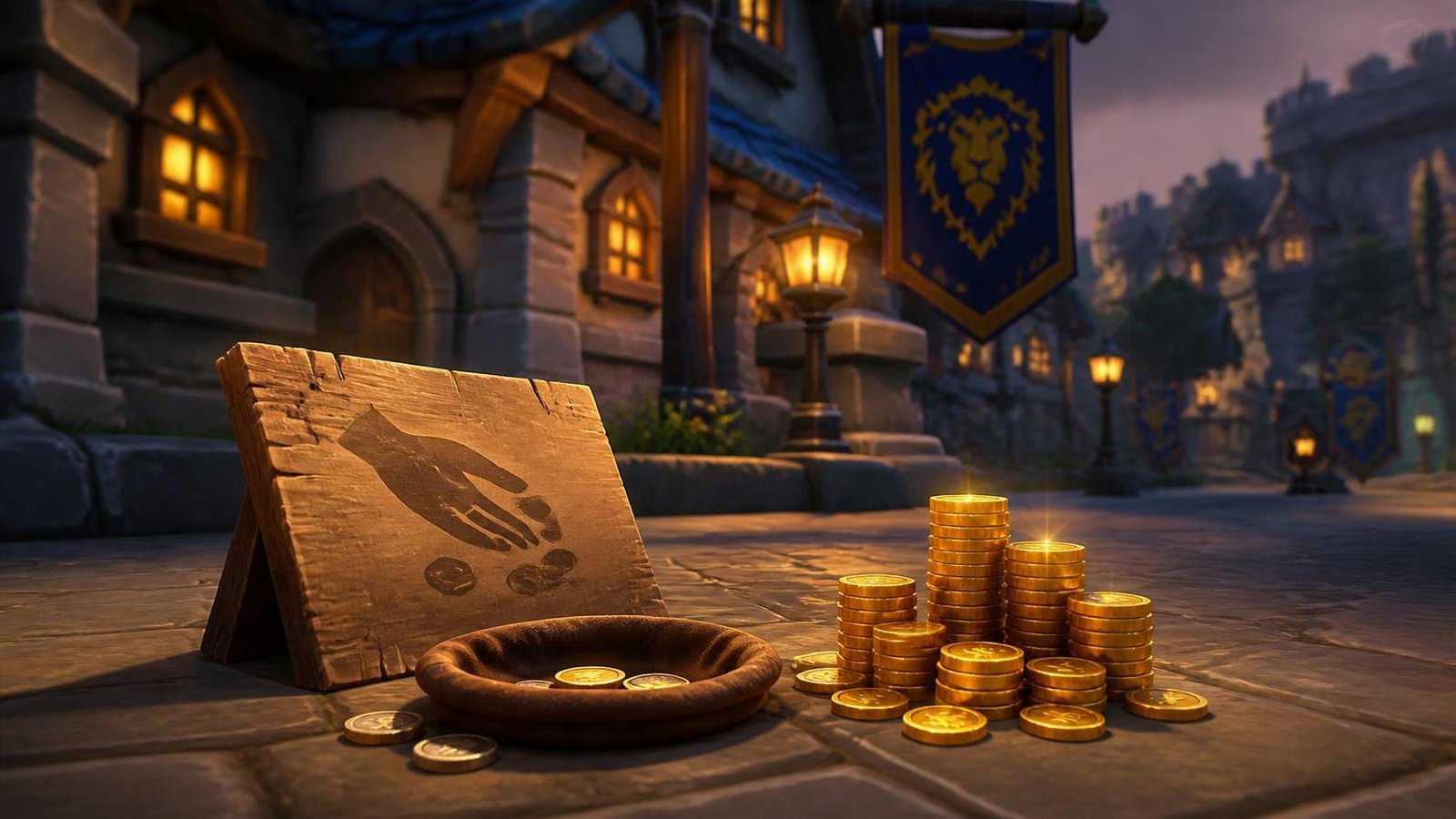 Illustration éditoriale de World of Warcraft: Forever transforme l’aumône en or en 2 h