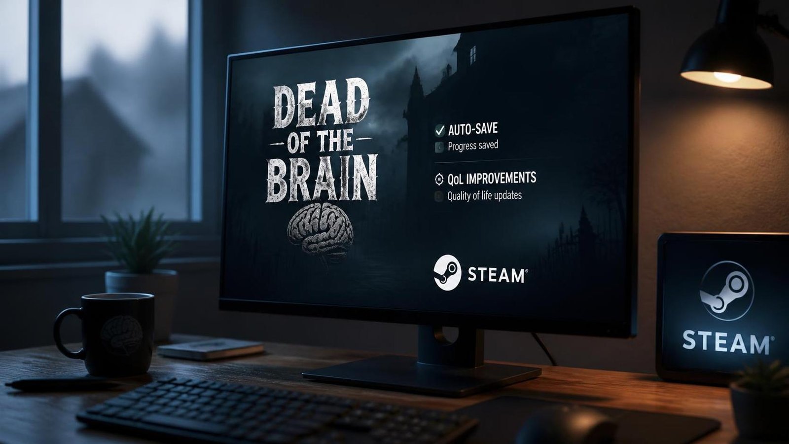 Illustration éditoriale de Dead of the Brain arrive sur Steam avec sauvegardes auto et QoL