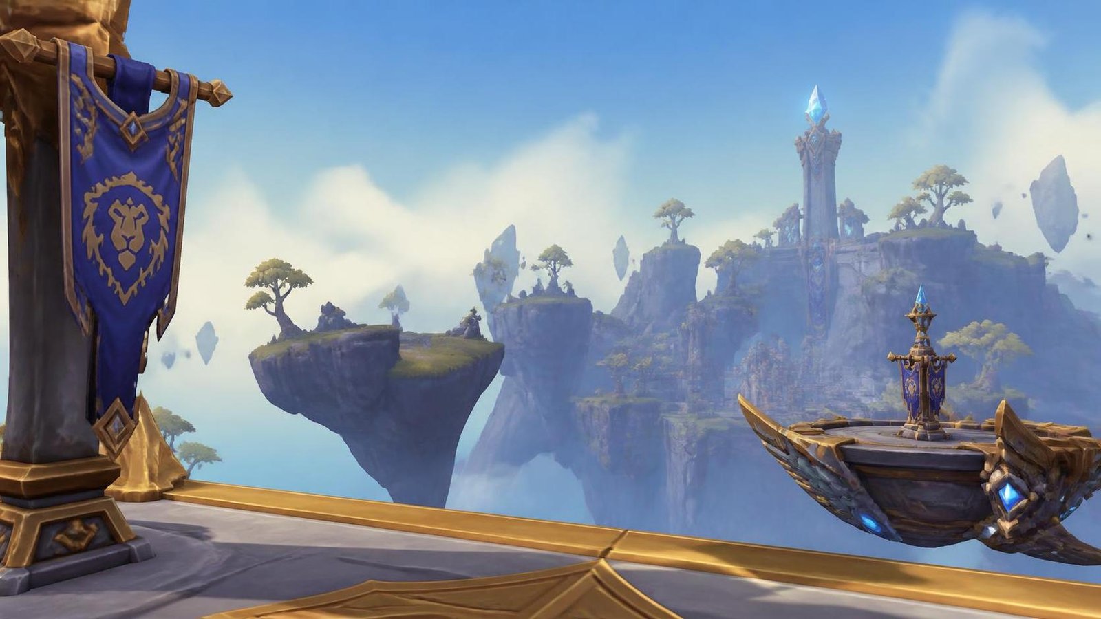 Illustration éditoriale de World of Warcraft: Forever ajuste les Skyborne au style rétro