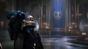 Illustration éditoriale de Space Marine 2 déploie une mise à jour anniversaire massive