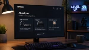 Illustration éditoriale de Amazon is roasting users with their own shopping habits : la fonctionnalité About You dévoile des profils surprenants