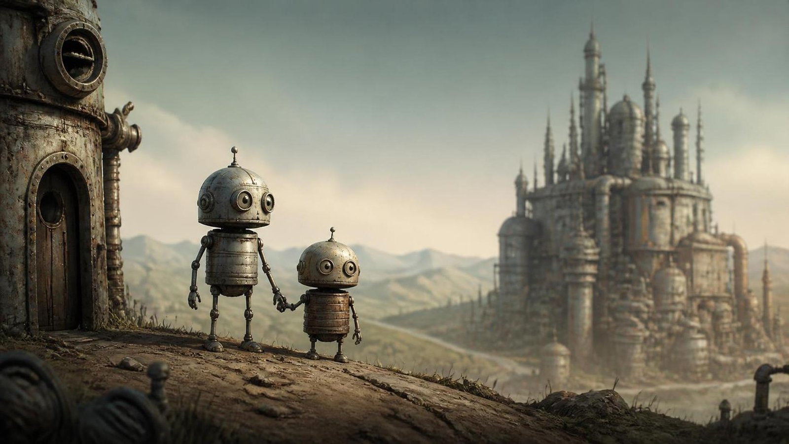 Illustration éditoriale de Machinarium 2 annoncé : suite 17 ans après avec duo jouable et bande-son de Floex