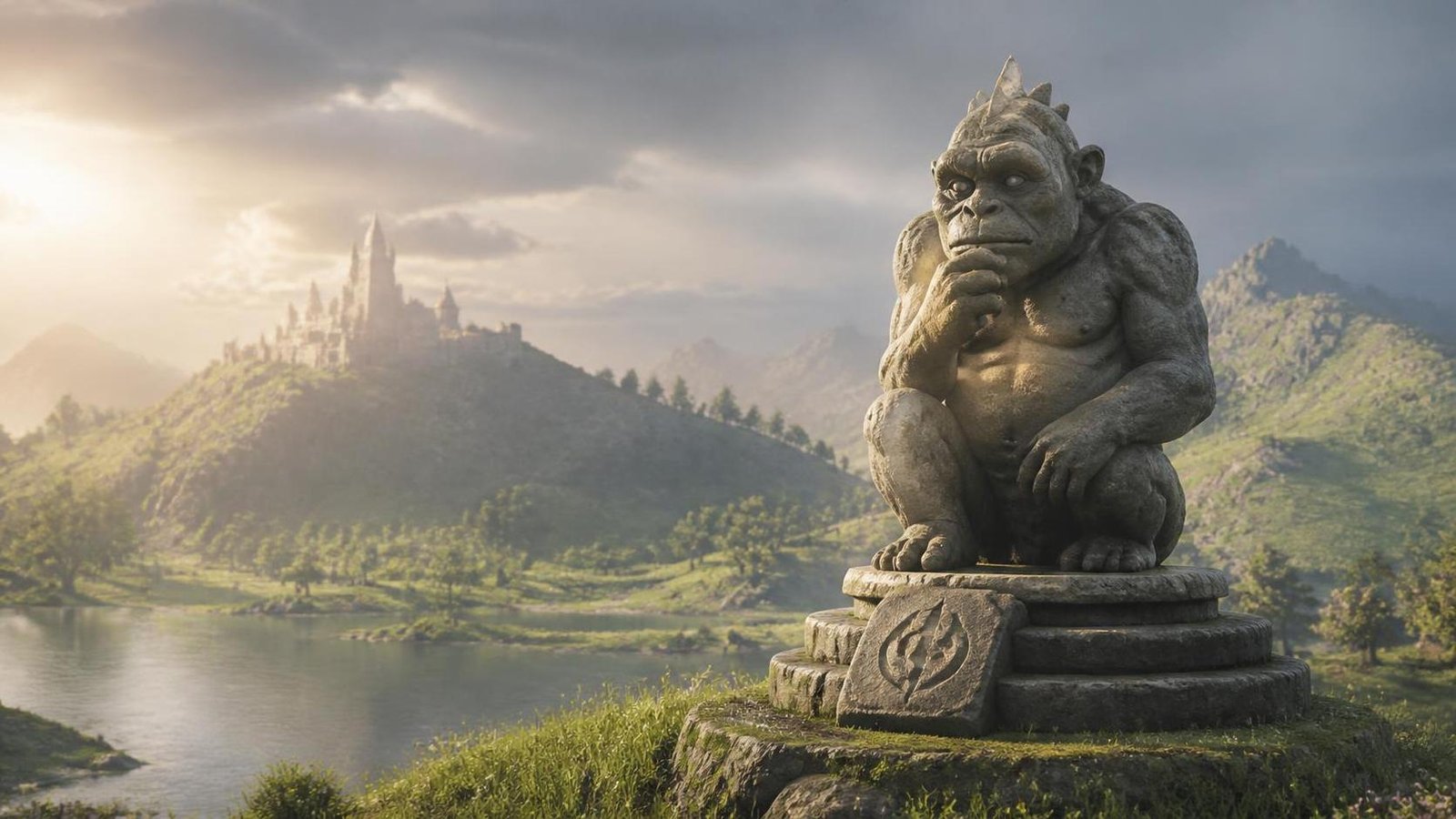 Illustration éditoriale de Black & White : l’origine des créatures selon Peter Molyneux