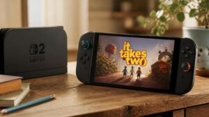 Illustration éditoriale de 'It Takes Two' Hops Onto Switch 2 Next Week, Marrying Visual Upgrades & Cross-Play
