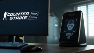 Illustration éditoriale de Counter-Strike 2: une thèse crée un système anti-smurf par biométrie