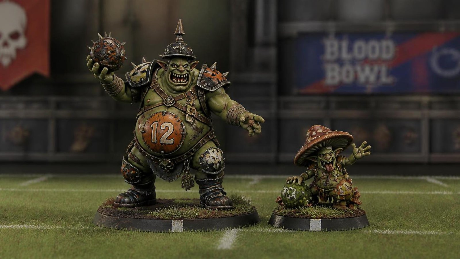 Illustration éditoriale de Blood Bowl révèle Ripper Bolgrot et Fungus, nouvelles figurines plastic