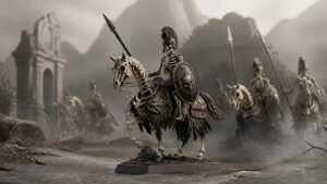 Illustration éditoriale de Warhammer The Old World : nouveaux Cavaliers Squelettes dévoilés