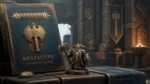 Illustration éditoriale de Warhammer Age of Sigmar : Armées de Renom Khazalites et combos duardins