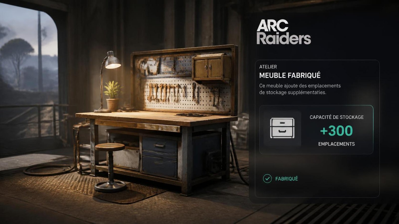Illustration éditoriale de Arc Raiders : fabriquer des meubles débloque des centaines d’emplacements de stockage