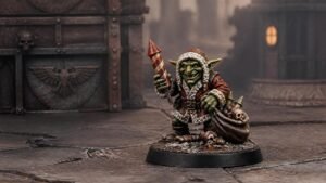 Illustration éditoriale de Warhammer 40,000 : Da Red Gobbo revient avec une figurine festive