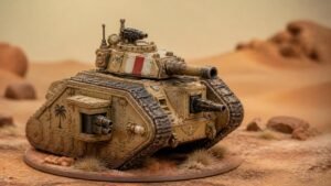 Illustration éditoriale de Warhammer TV : lore de Tallarn, défi drybrush et Arkanaut épisode 2