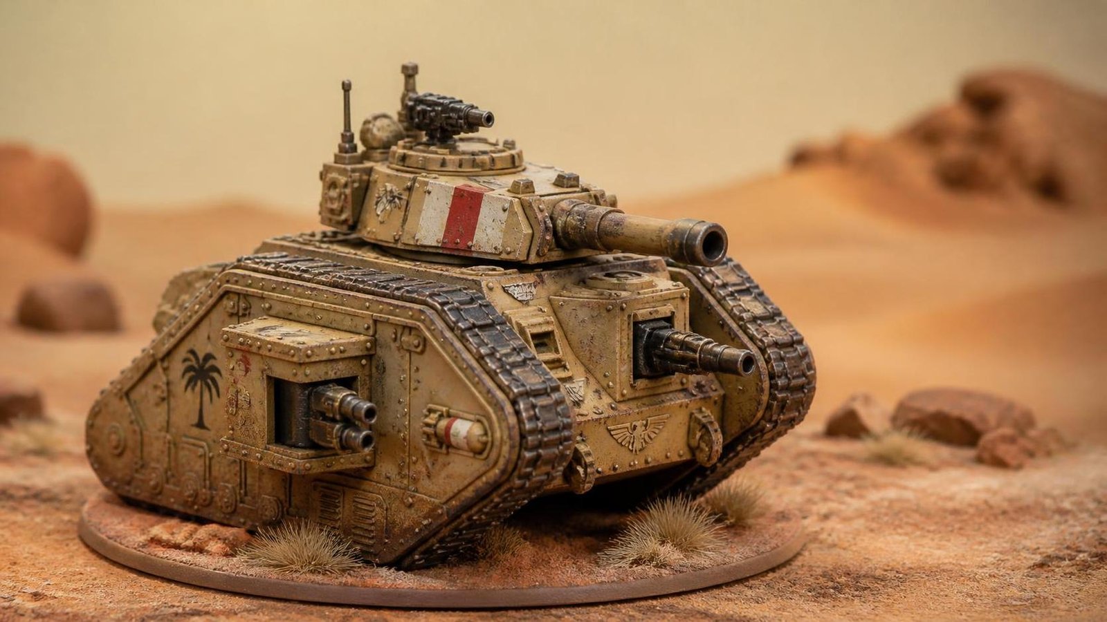 Illustration éditoriale de Warhammer TV : lore de Tallarn, défi drybrush et Arkanaut épisode 2