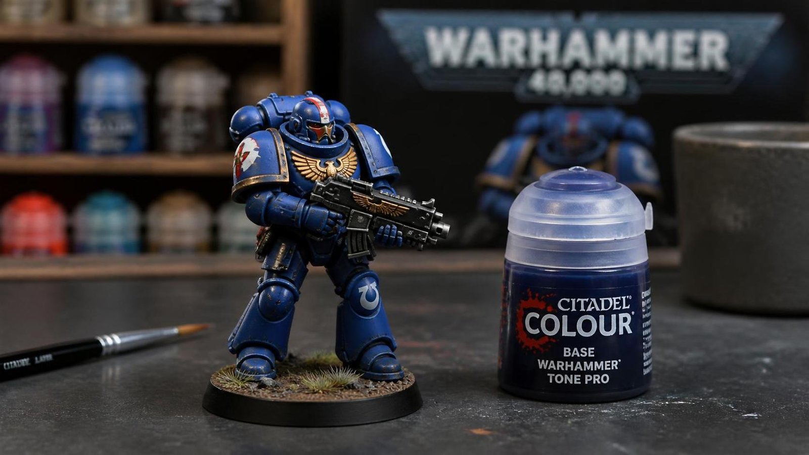 Illustration éditoriale de Warhammer Tone Pro dévoile une couvrance supérieure et des couleurs vives