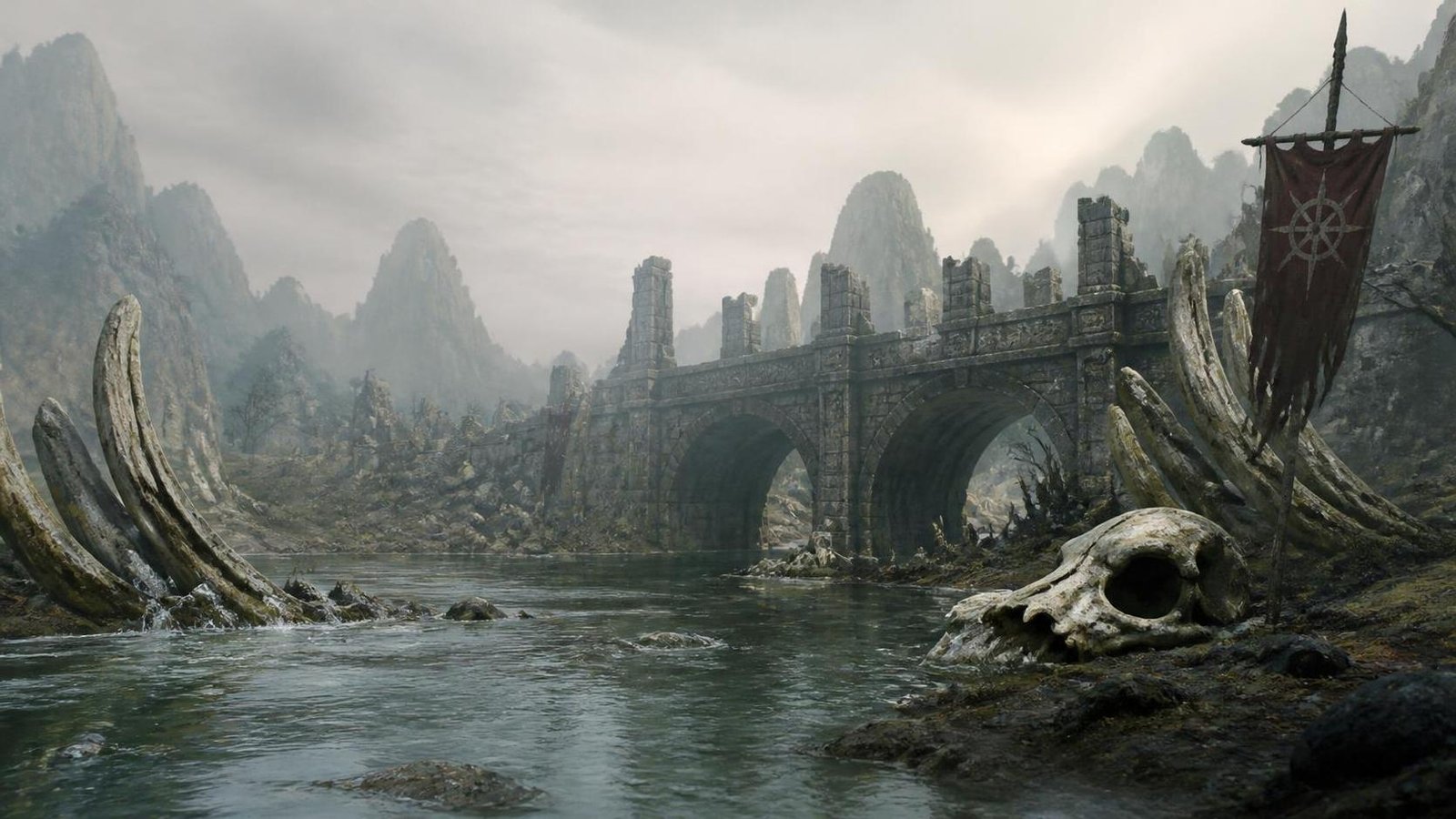 Illustration éditoriale de Warhammer The Old World : règles et nouveautés de The River of Bones
