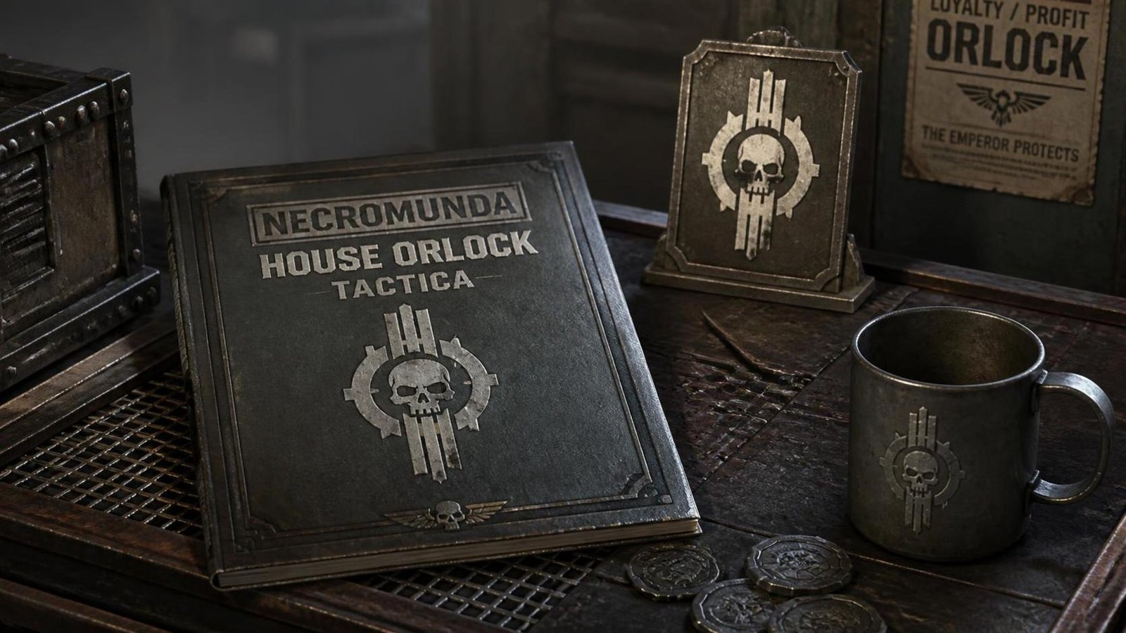 Illustration éditoriale de Necromunda House Orlock Tactica : conseils officiels du studio