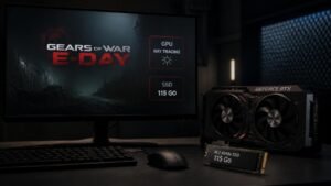 Illustration éditoriale de Gears of War: E-Day exige GPU ray tracing et 115 Go SSD