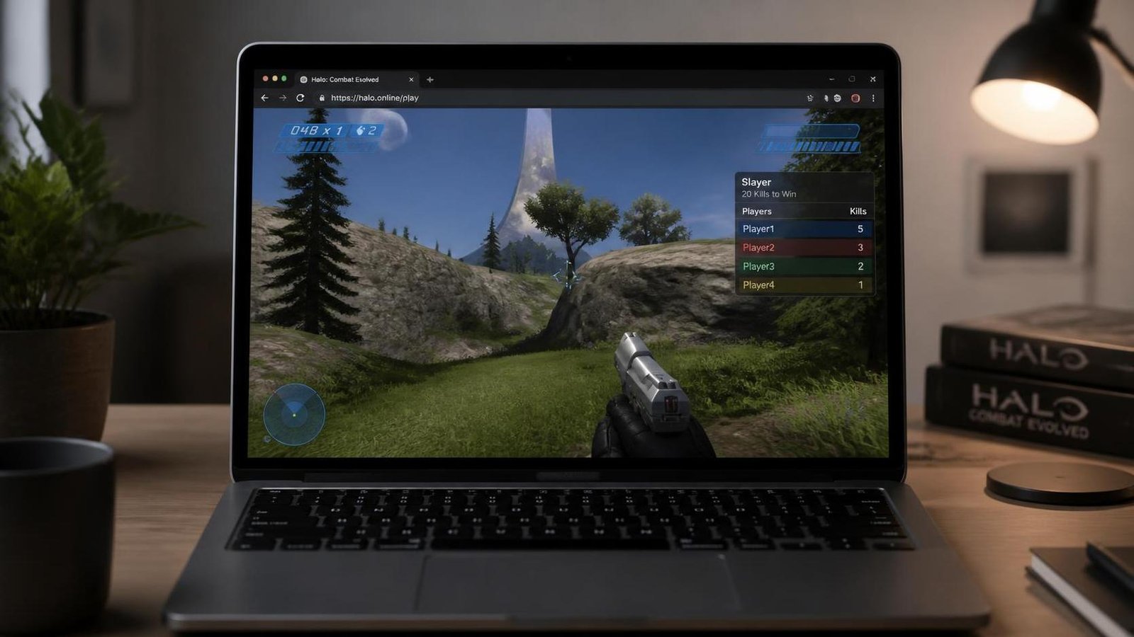 Illustration éditoriale de Halo Combat Evolved jouable dans un navigateur, multijoueur inclus
