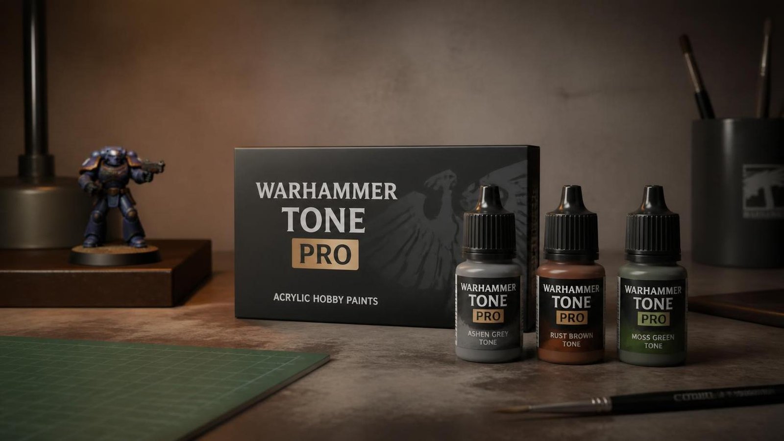 Illustration éditoriale de Warhammer Tone Pro : nouvelle gamme de peintures en précommande prochaine semaine