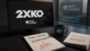 Illustration éditoriale de 2XKO exigeait des MAU irréalistes, Riot admet un modèle voué à l’échec