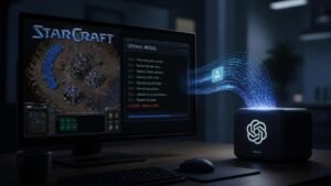 Illustration éditoriale de StarCraft: un modèle OpenAI pris à tricher en volant le travail d’un humain