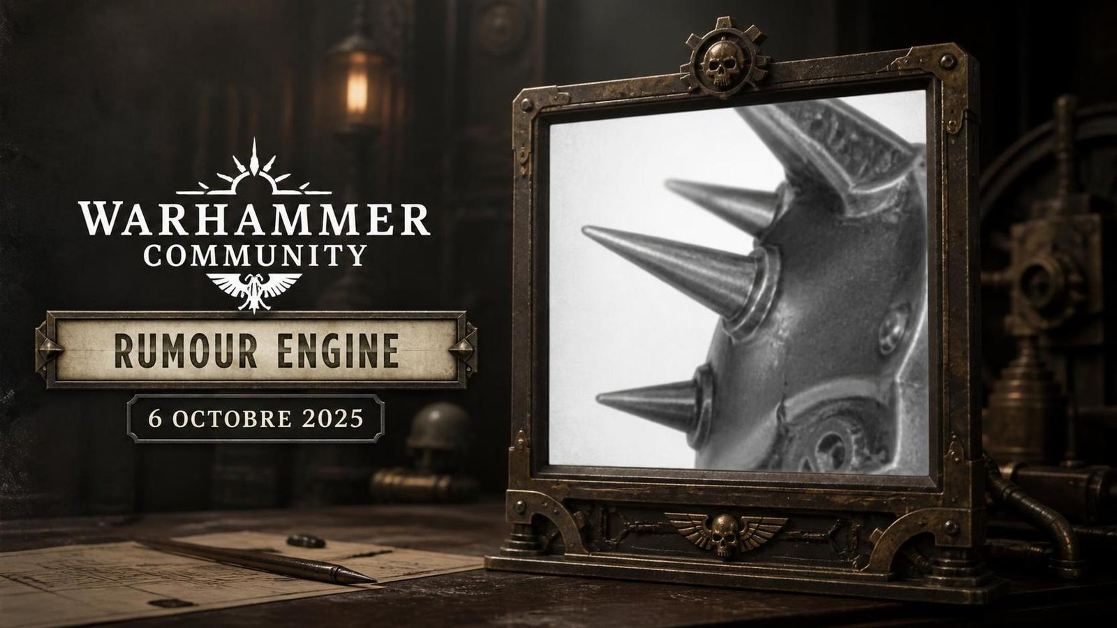 Illustration éditoriale de Warhammer Community : The Rumour Engine du 6 octobre dévoile un indice