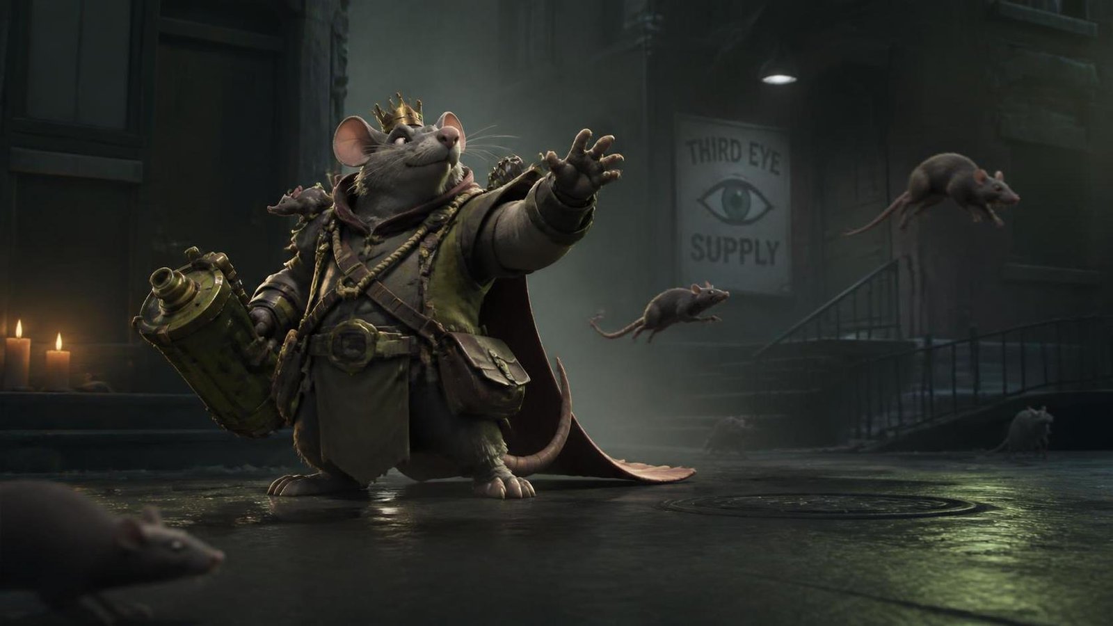 Illustration éditoriale de Deadlock ajoute Rat King avec 100 répliques dédiées à lancer des rats