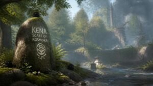 Illustration éditoriale de Kena: Scars of Kosmora sort en 2027, histoire et monde détaillés