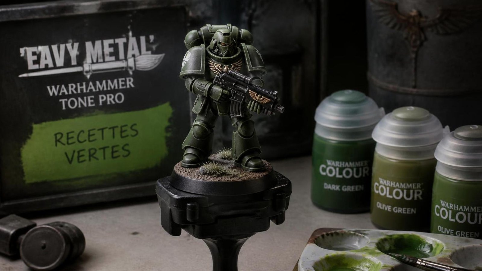 Illustration éditoriale de Warhammer Tone Pro : l’équipe ’Eavy Metal dévoile ses recettes vertes