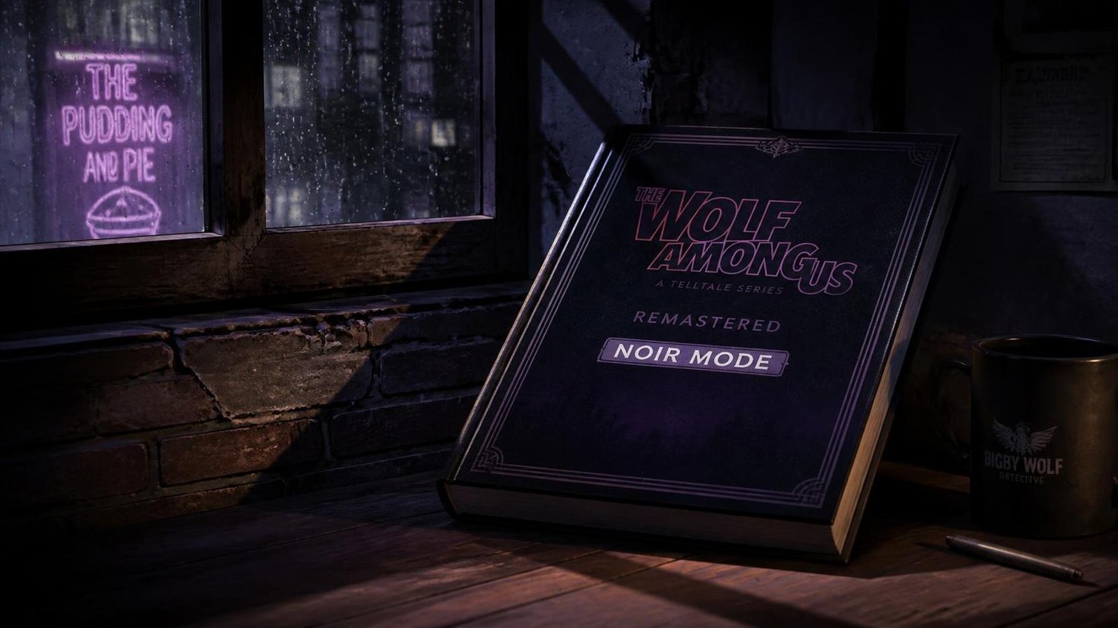 Illustration éditoriale de The Wolf Among Us Remastered sort le 29 octobre avec mode Noir