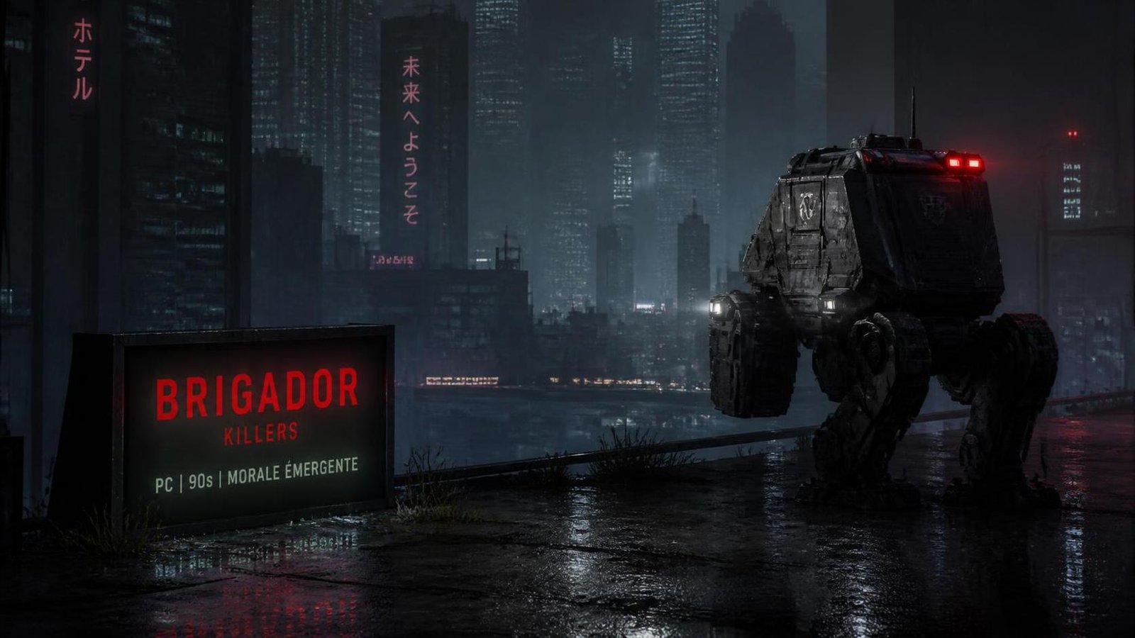 Illustration éditoriale de Brigador Killers mise sur la morale émergente héritée des jeux PC 90s